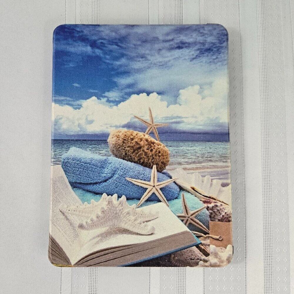 IPad or Air Tablet Case with Auto Sleep/Wake Lid - Beach Theme Front & Back